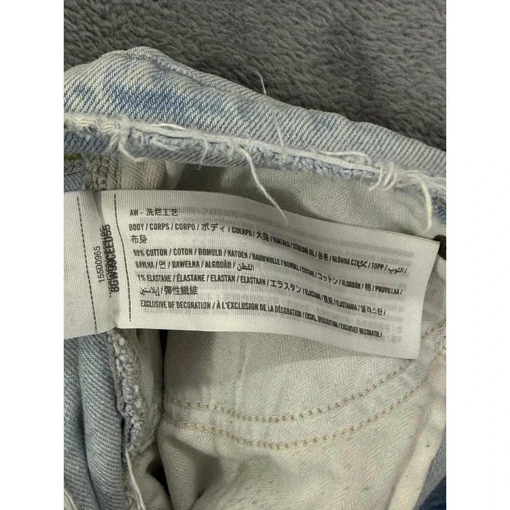 Abercrombie‎ And Fitch Jeans Womens 12 S Blue Light Wash 90s Straight Low Rise